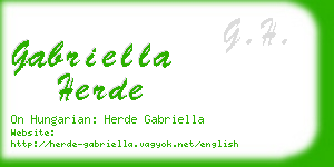 gabriella herde business card